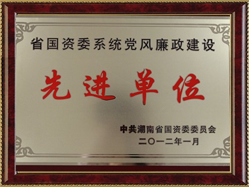 省國資委系統(tǒng)黨風(fēng)廉政建設(shè)先進單位